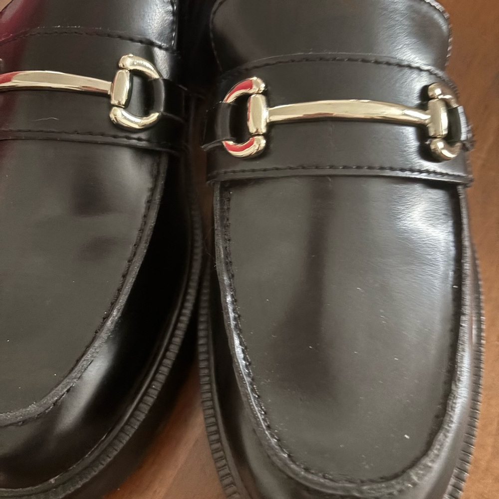 H&M Woman’s Black Platform Loafers with Buckle NWOT Final Sale